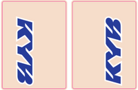 KYB Fork Tube Decals | Clear